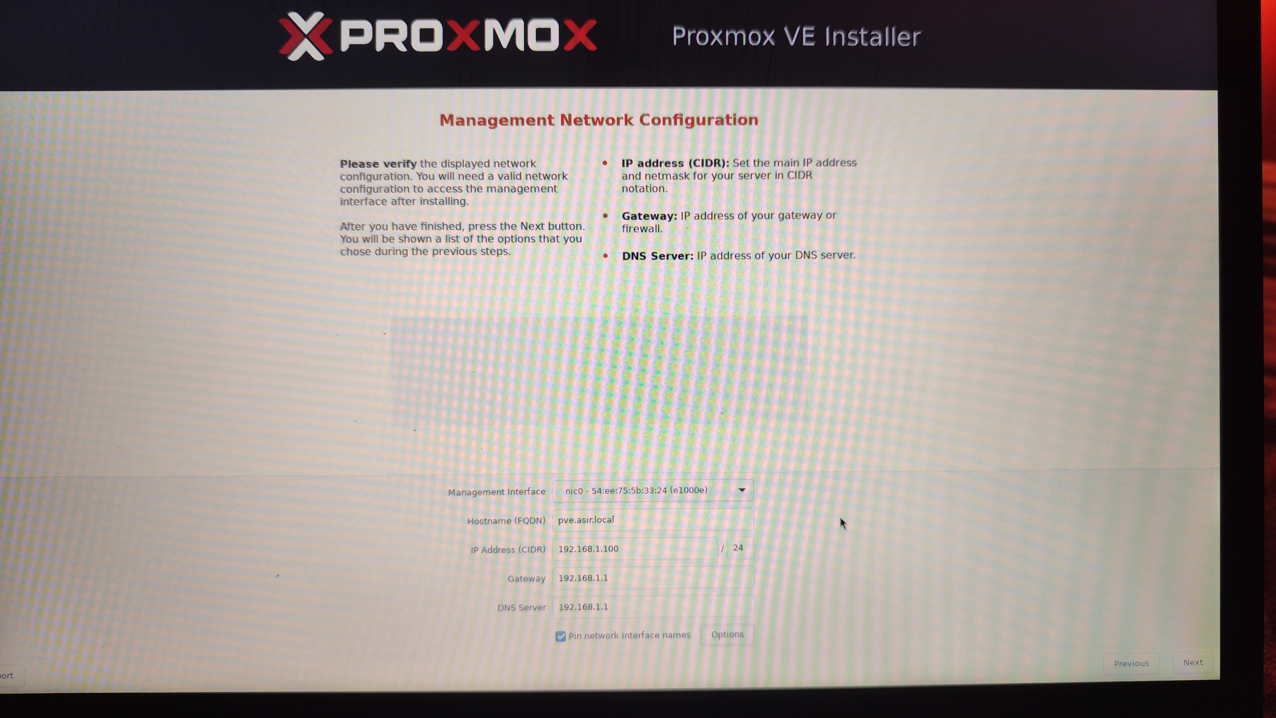 Configuración de Red