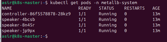 Verificación de Pods de MetalLB
