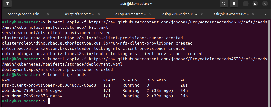 Verificación del Pod Provisioner