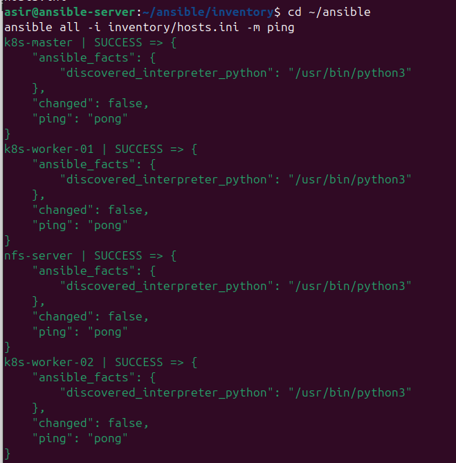 Validación de conectividad con Ansible